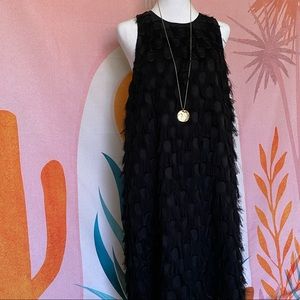 Anthropologie Black Mini Dress size 12